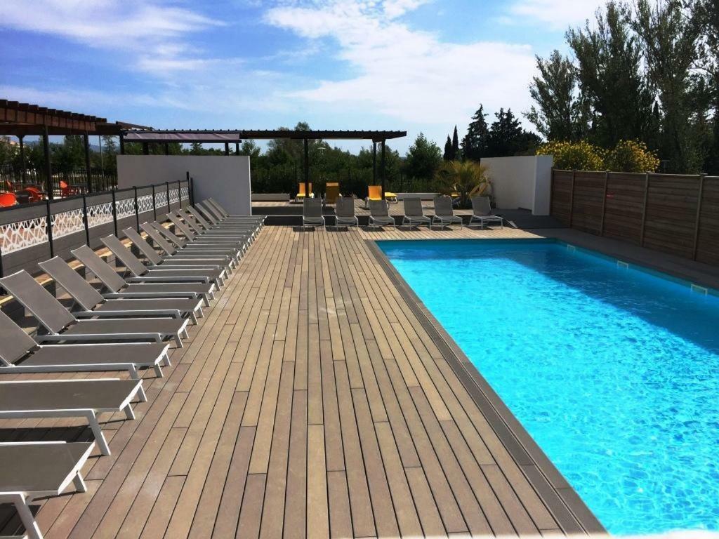 Les Terrasses D'Aix - Studio Avec Grande Terrasse Privee Éguilles Esterno foto